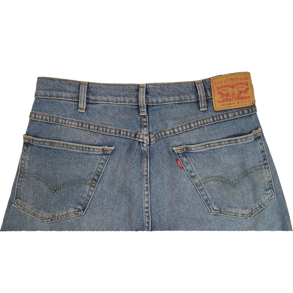 Levi Strauss Men's Western Fit Blue Jeans W33 L32